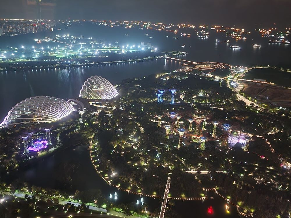 Uitzicht vanaf Marina Bay Sands