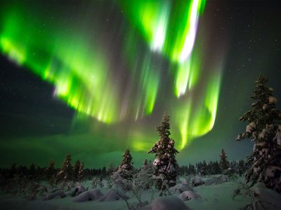 Afbeelding bij Noorderlicht in Lapland