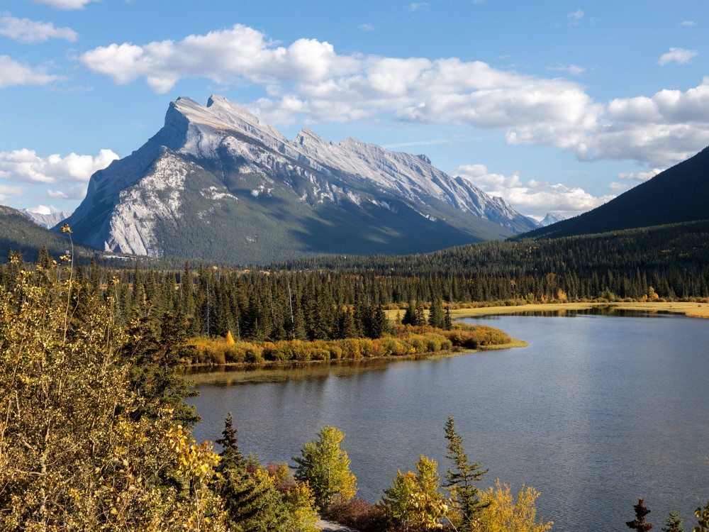 Mount Rundle in Alberta