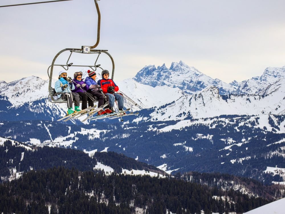 Ski in de Alpen