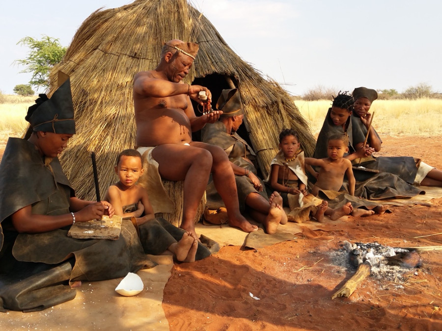 San mensen Namibië