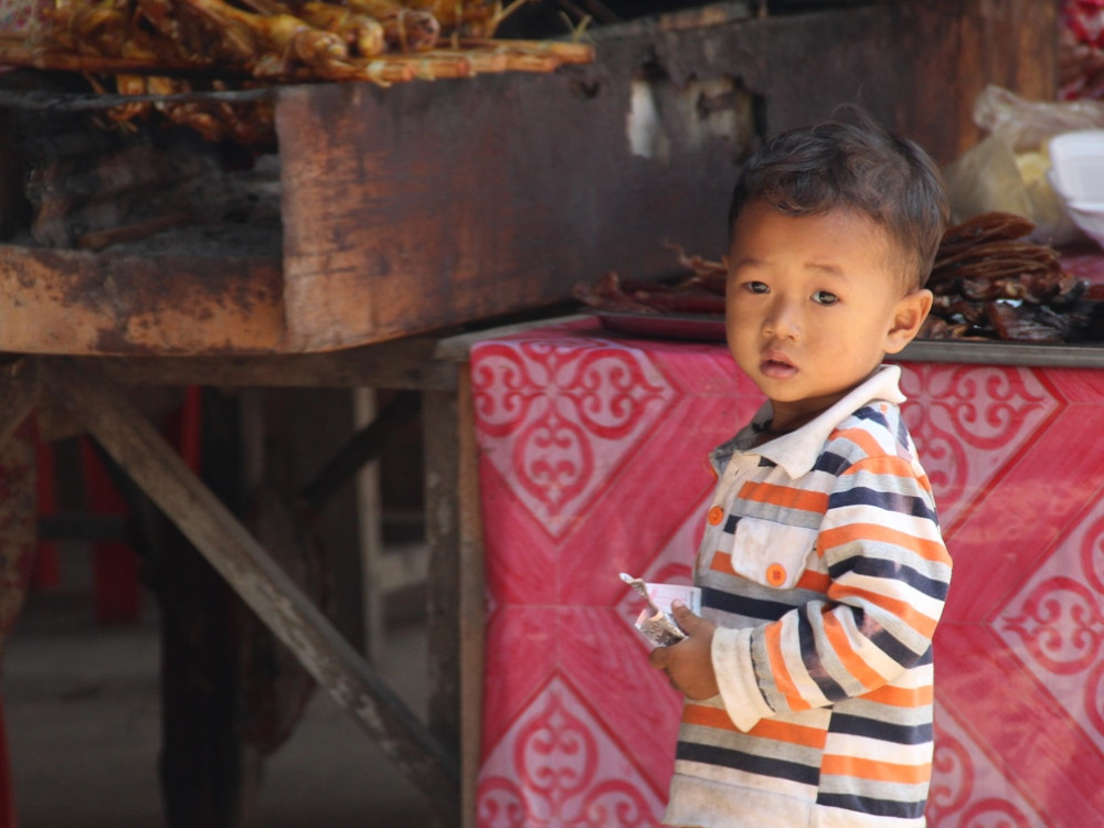 Kindje in Cambodja