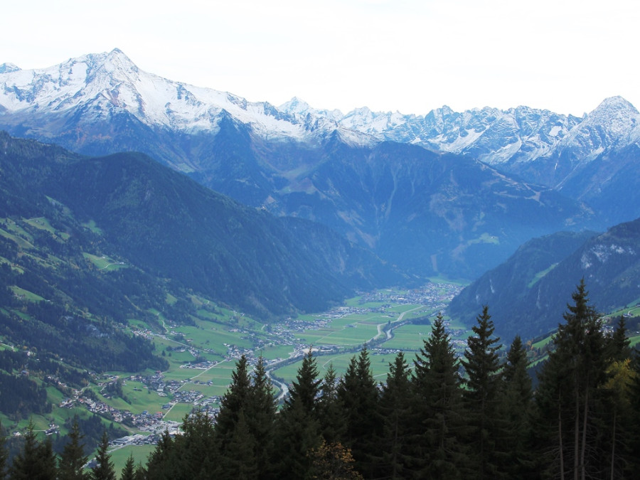 Zillertal vanaf de Höhenstrasse