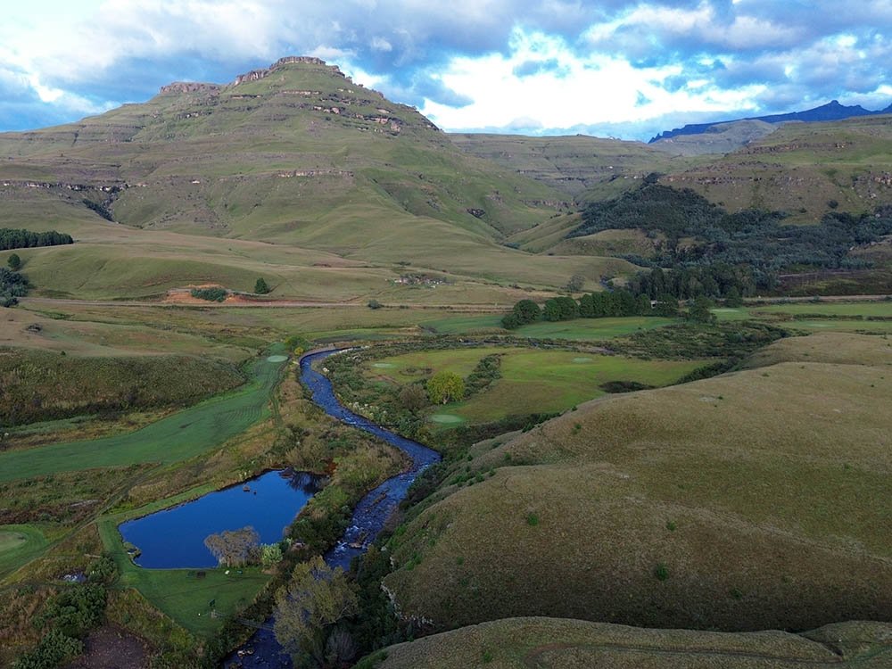 Drakensbergen bij Sani Pass