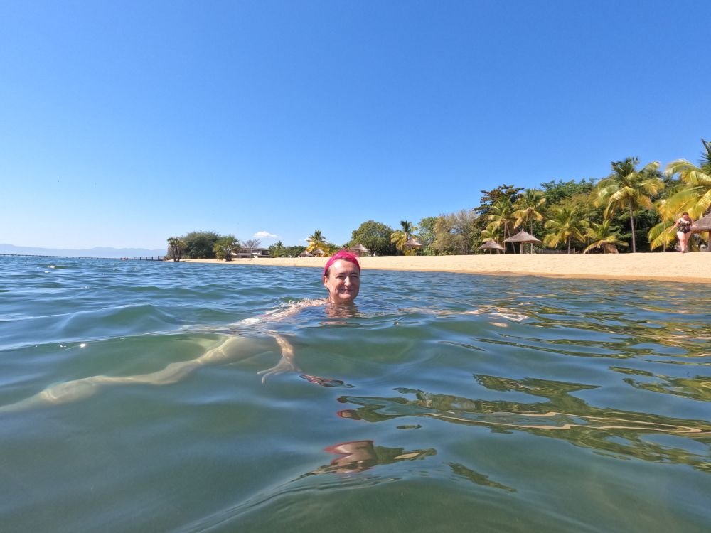 Zwemmen in Lake Malawi
