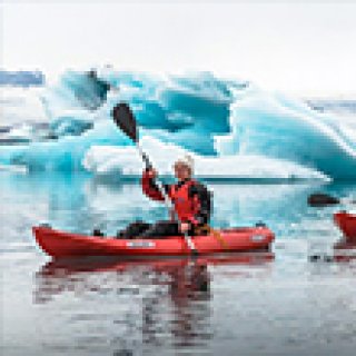 Afbeelding voor Get Your Guide - Kajakken bij Jökulsárlón