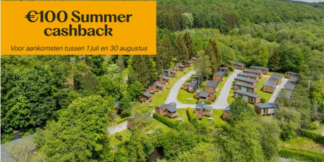 Afbeelding voor Landal - € 100 Cashback op zomervakanties