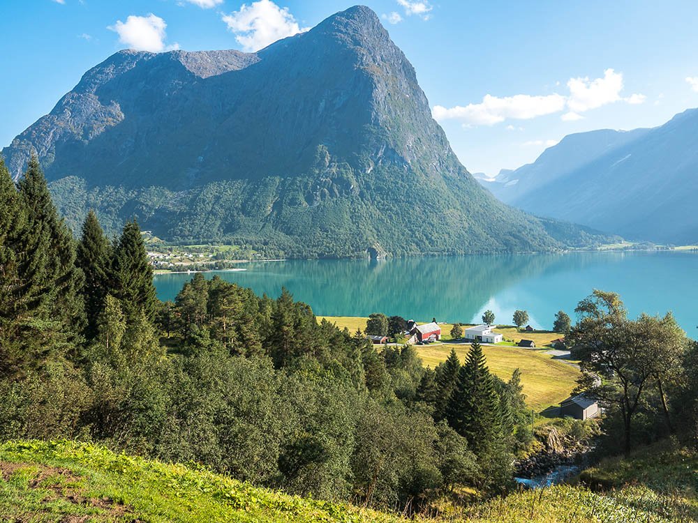 Fjord in Noorwegen