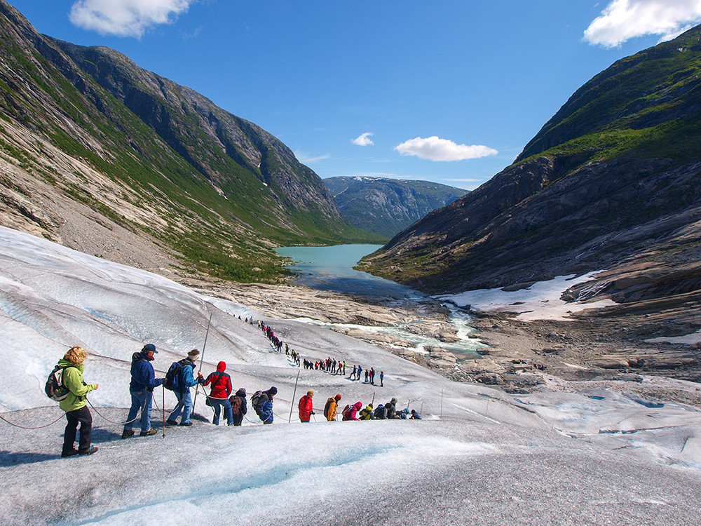 Begeleide tocht op de gletsjer