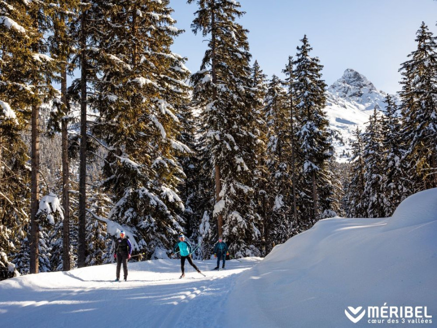 Cross country skiing Méribel