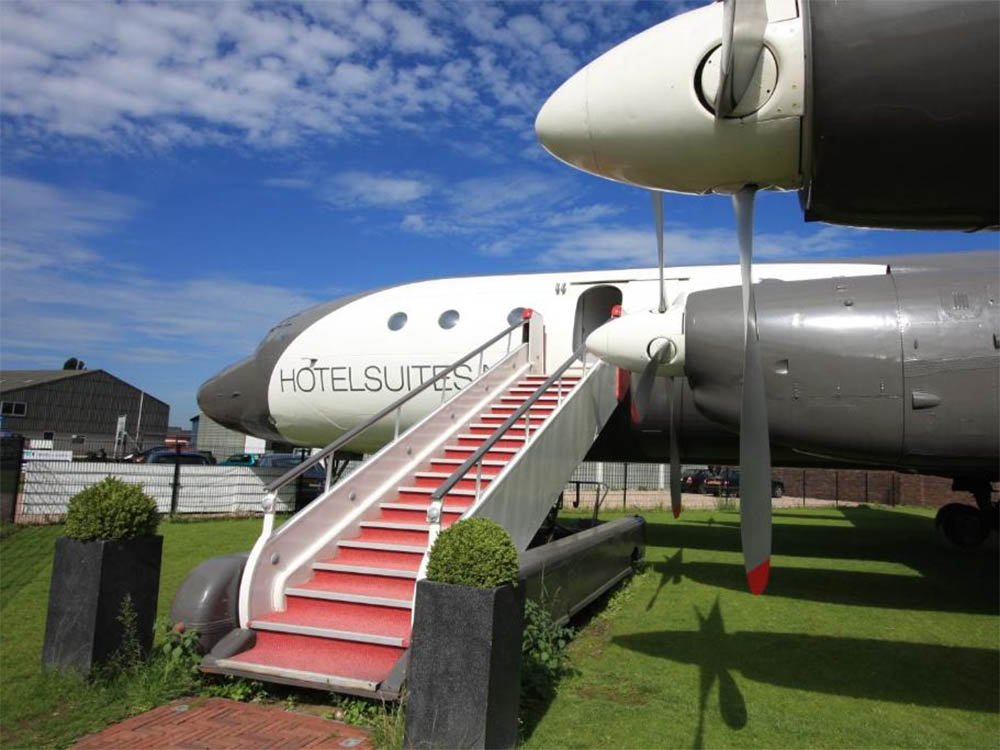 Slapen in een vliegtuig