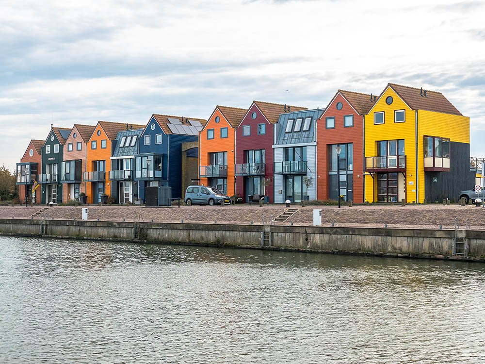 Kleurrijke huisjes in Stavoren