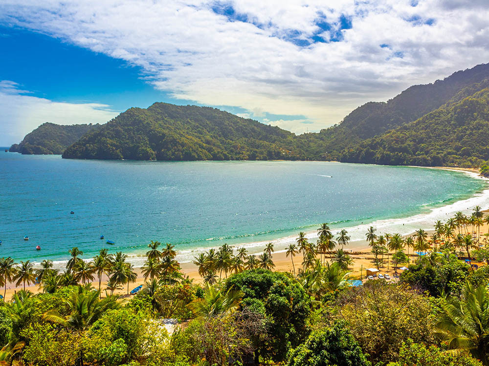 Maracas Bay op Trinidad