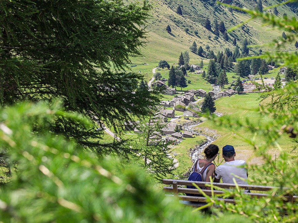 Uitzicht op Case di Viso