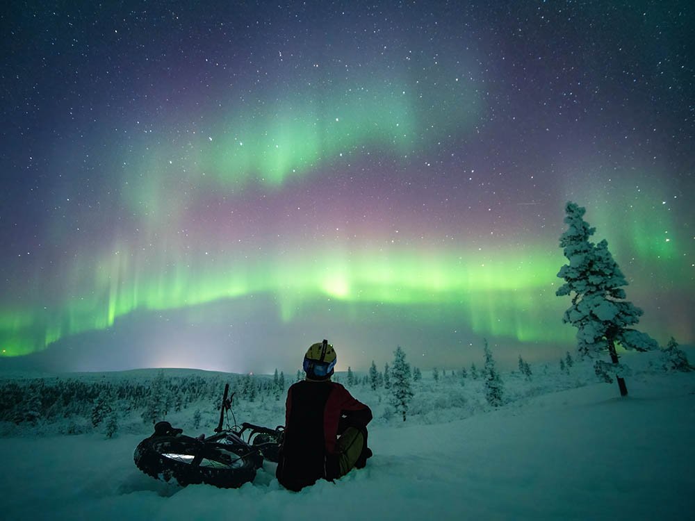 Topmaand voor noorderlicht