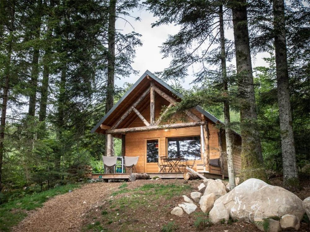 Chalet in het bos