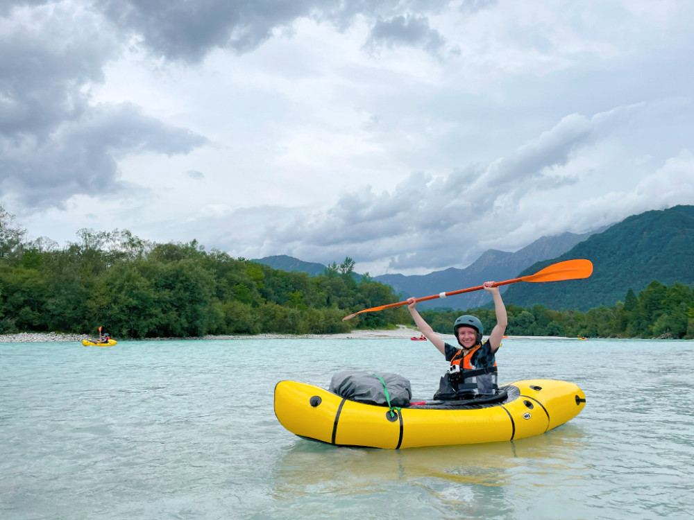 Packrafting op de Soča