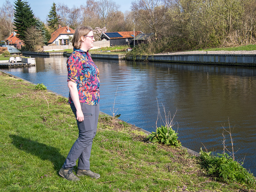 Vrolijke outdoorblouse voor dames