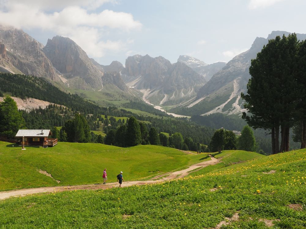 Richting Pieralongia Hütte