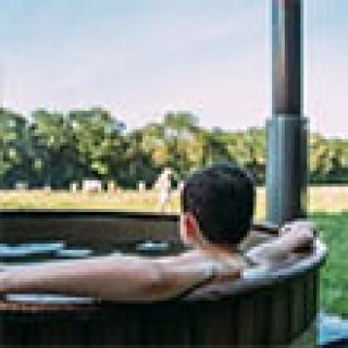 Afbeelding voor BoerenBed - Tenthuisje met hot tub (nieuw!)