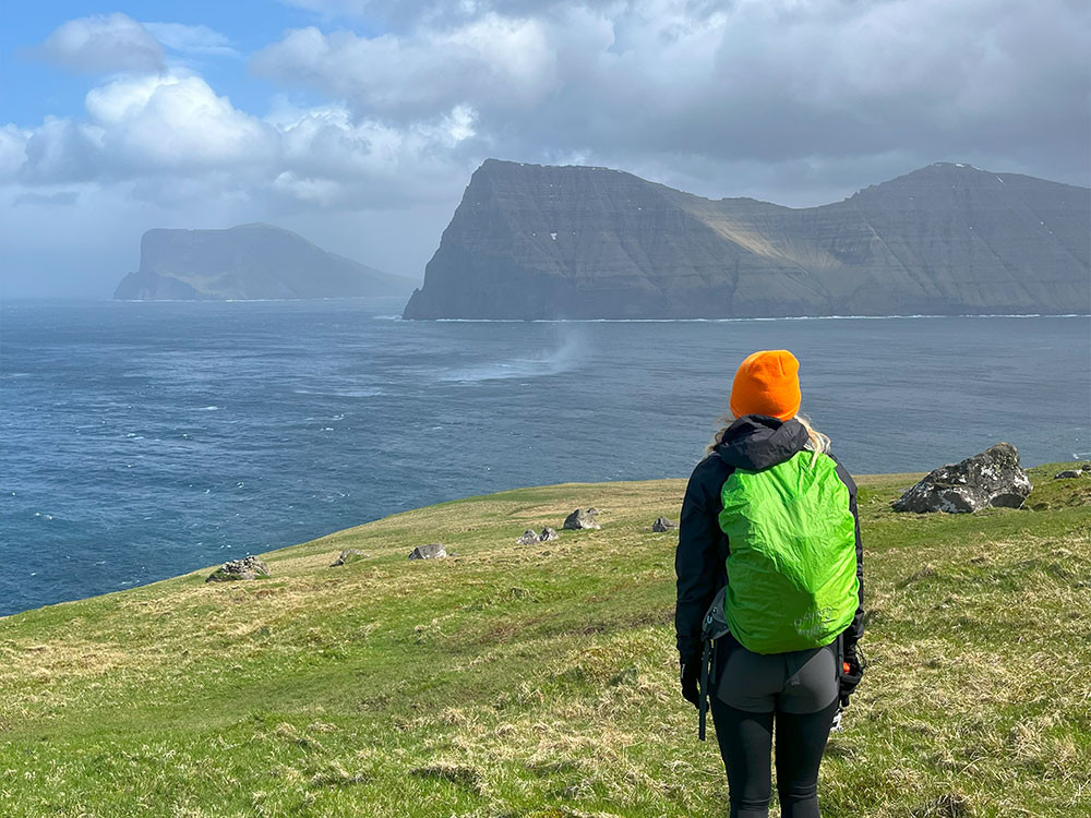 Uitzicht op Kunoy en Viðoy