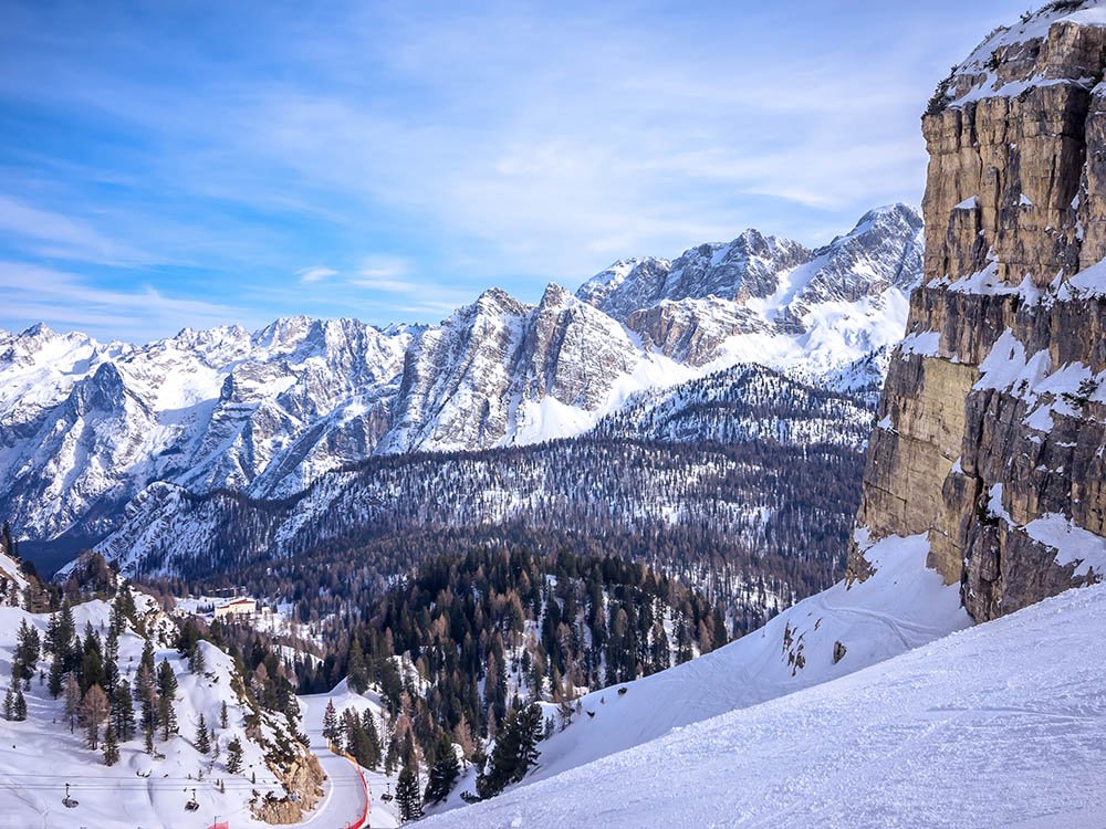 Skipiste Cortina