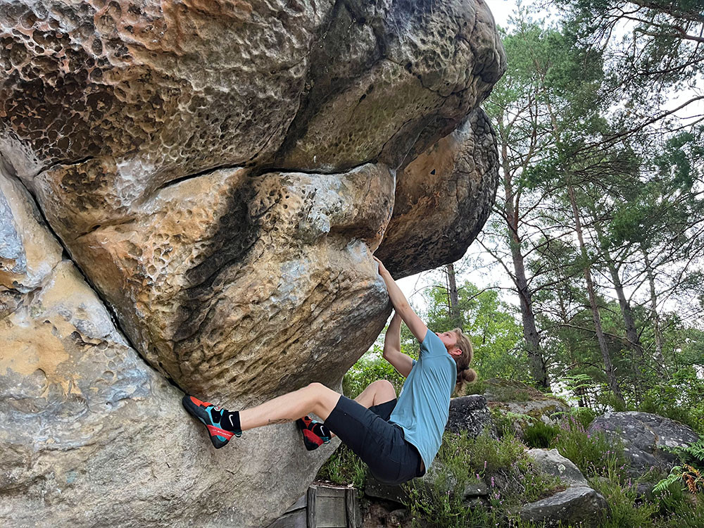 Boulderen in de natuur