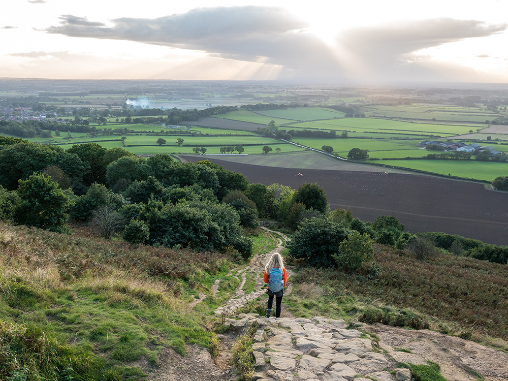 Hiken naar Roseberry Topping