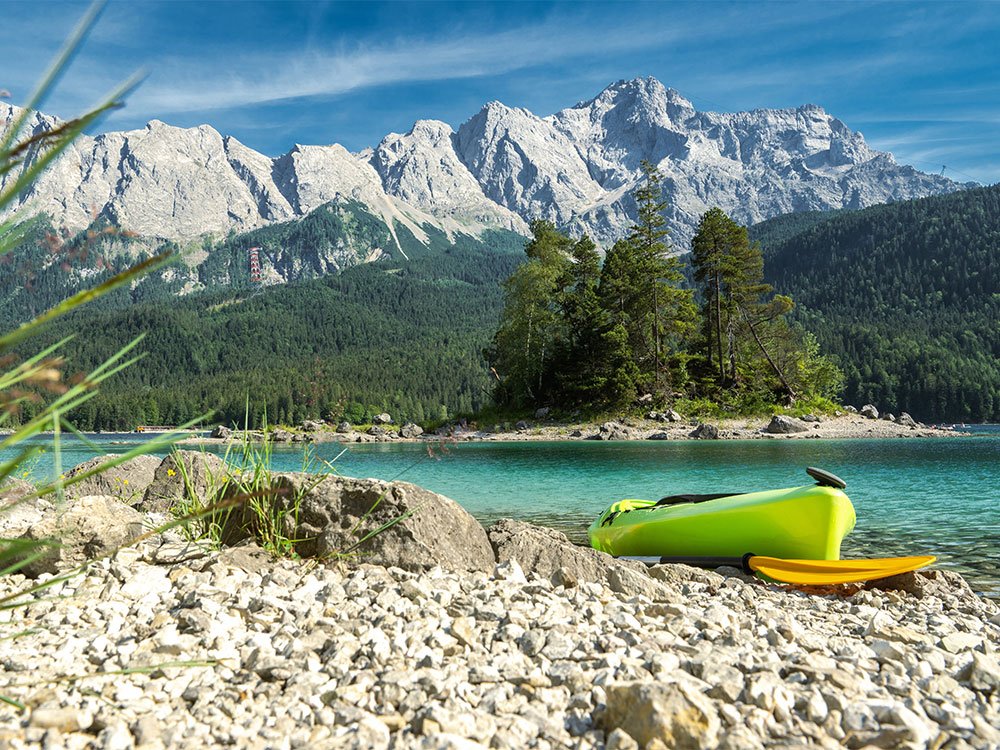 Watersport bij de Eibsee