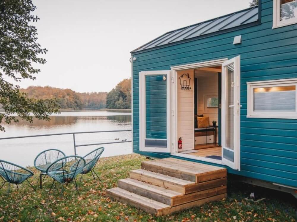 Tiny house aan het water