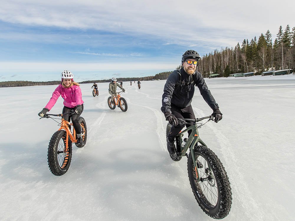 Fatbiken in de sneeuw