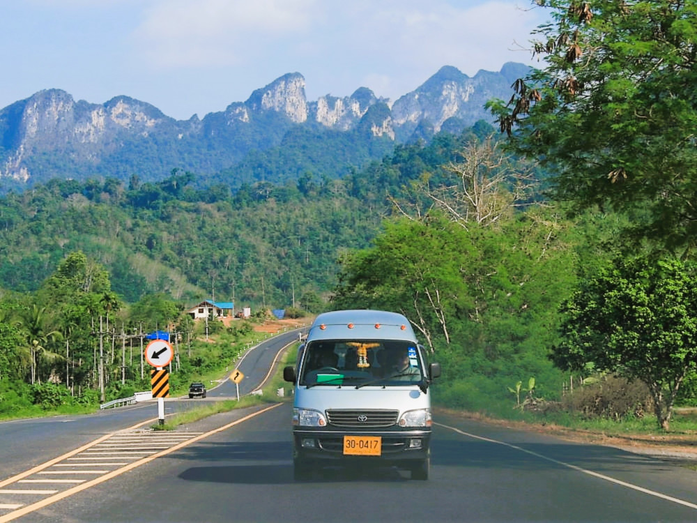 On the road in Thailand