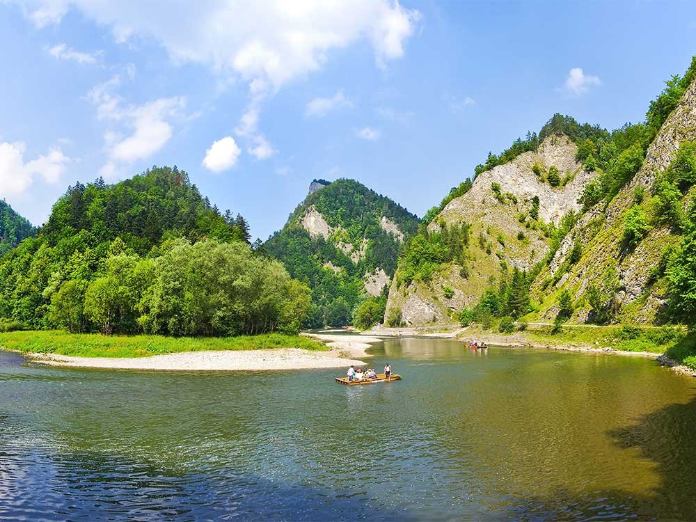 Raften op de Dunajec rivier