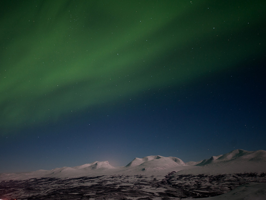 Noorderlicht spotten Zweeds Lapland