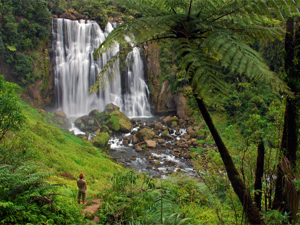 Marokopa Waterval Nieuw-Zeeland