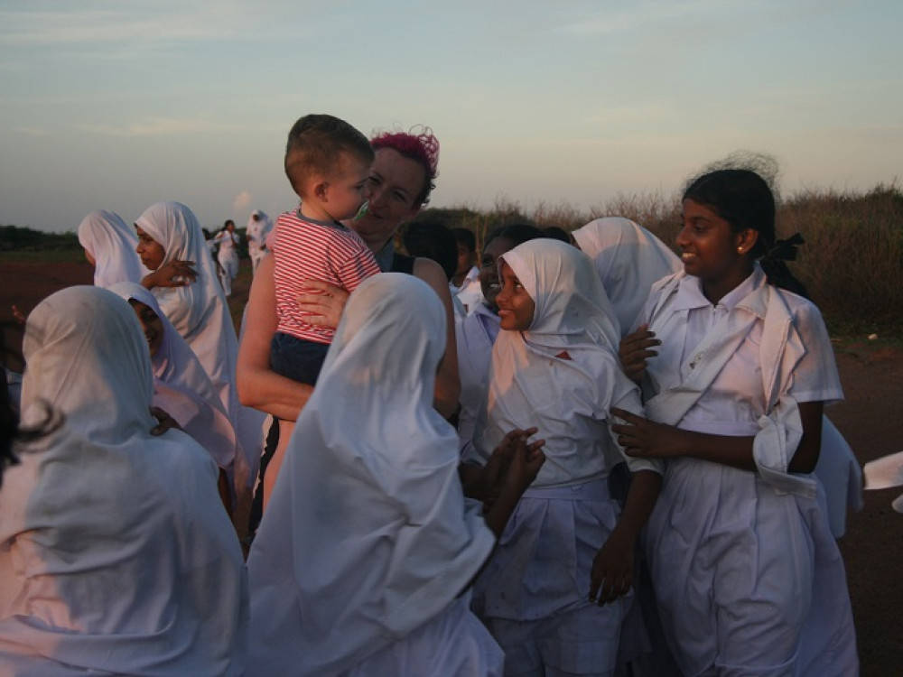 Sri Lanka met kinderen