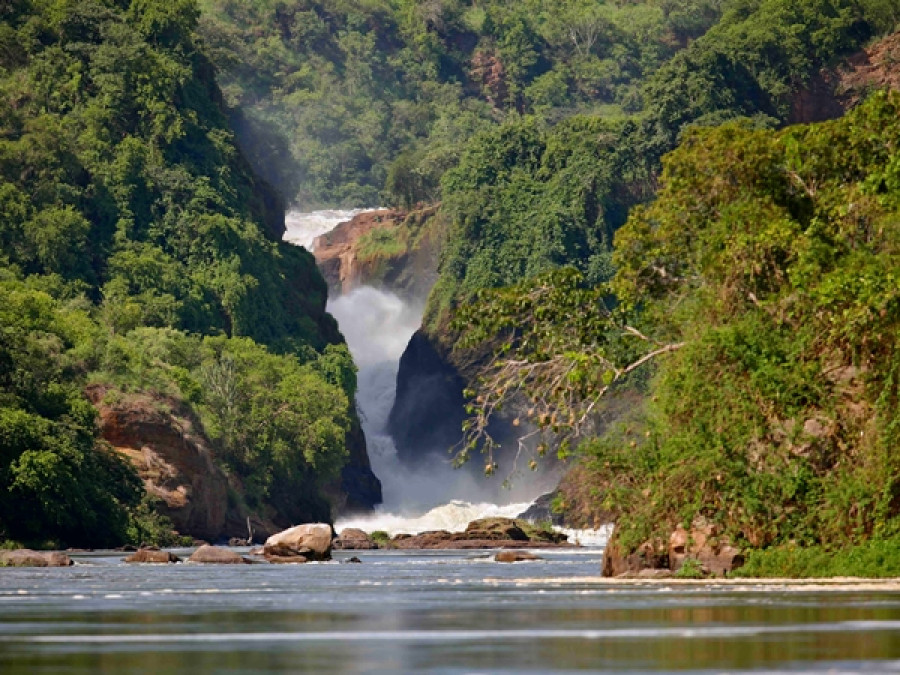 watervallen in Oeganda