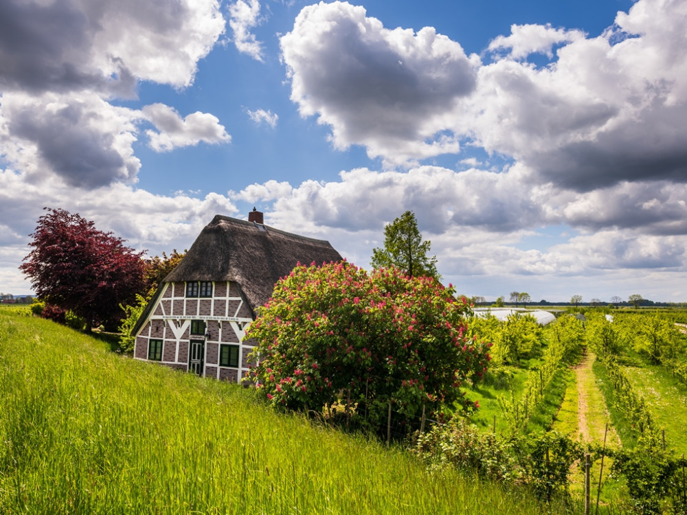 Oud vakwerkhuis in het Oude Land