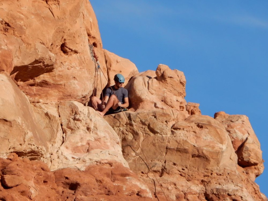 Klimmer in Arches National Park