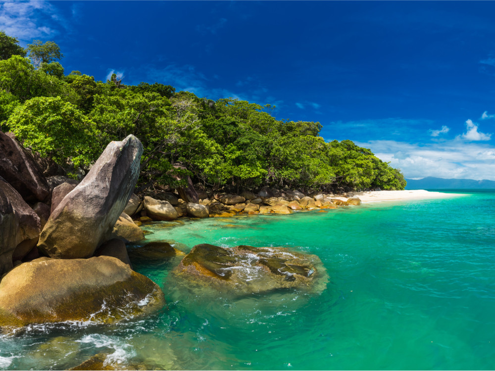 Nudey beach bij Cairns