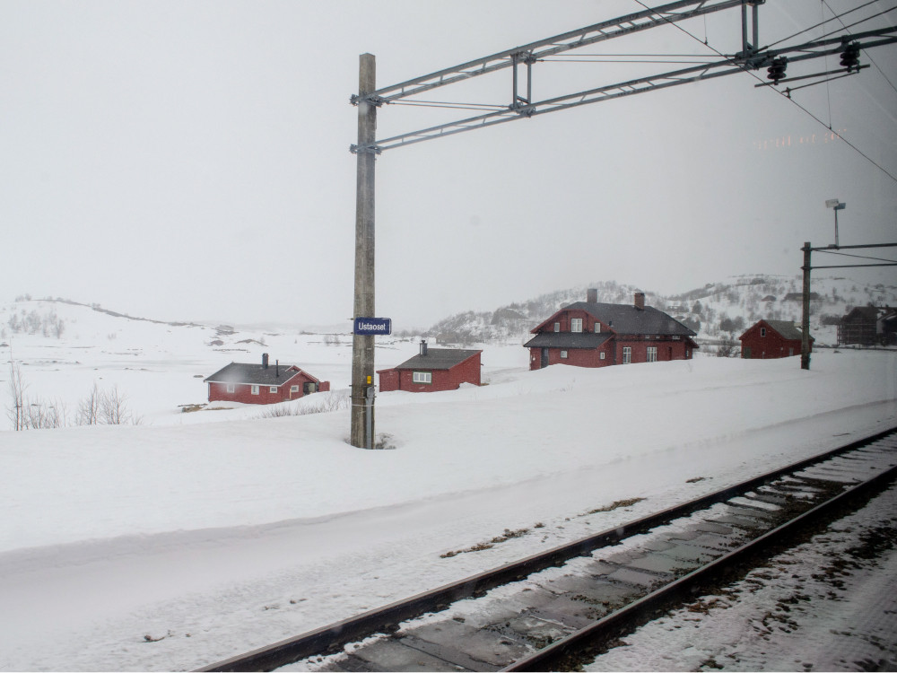 Bergensbanen in de sneeuw