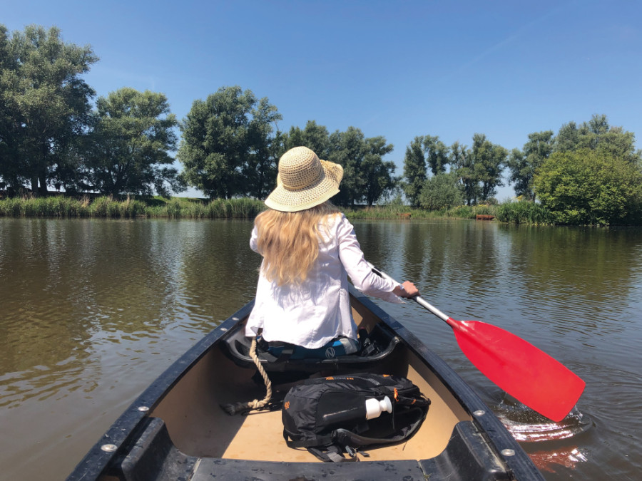 Wandelen en kanoen in de Biesbosch