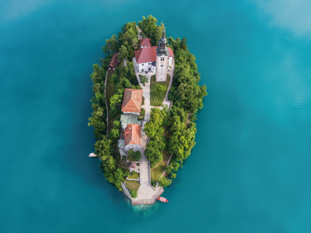 Bled Island van boven