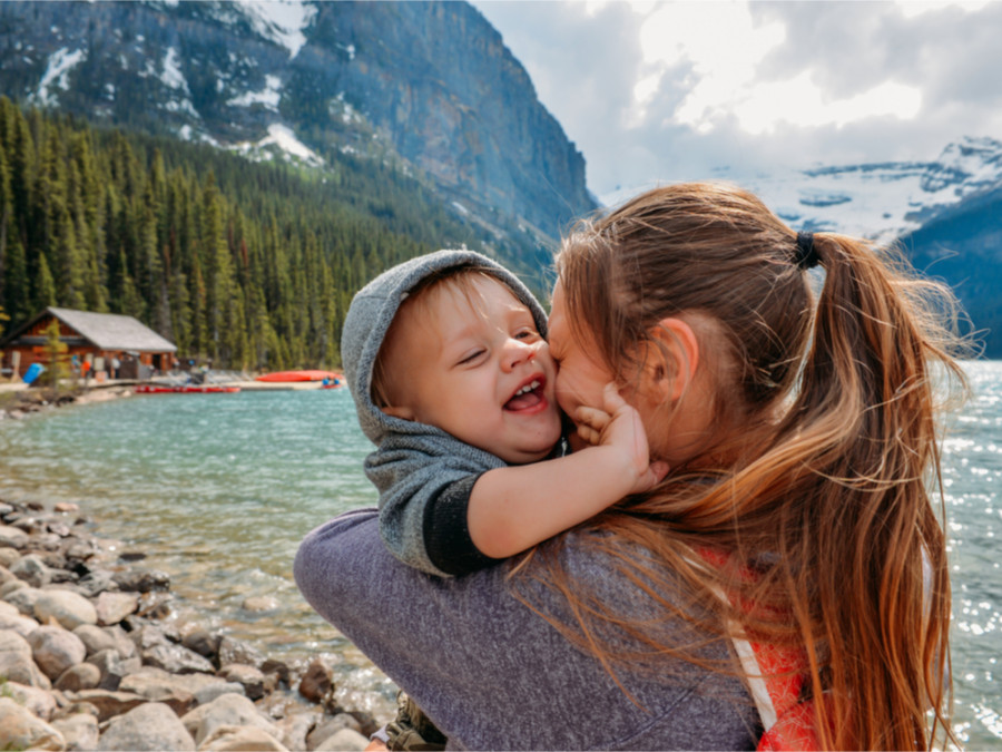 Wandelen met kinderen in Canada