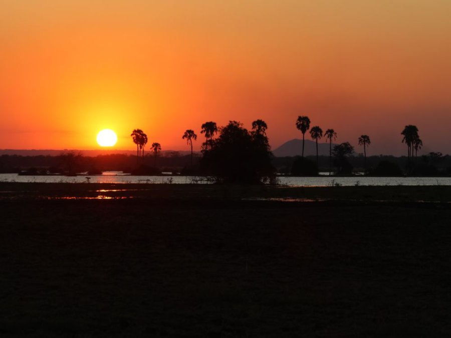 Zonsondergang Liwonde