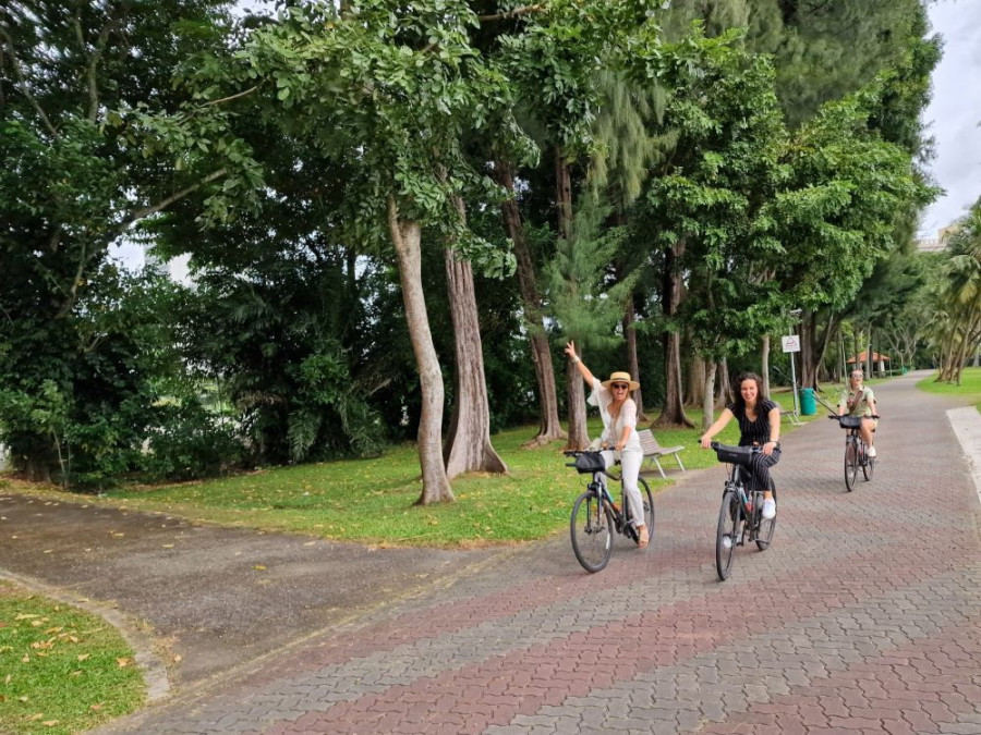 Fietstocht Singapore