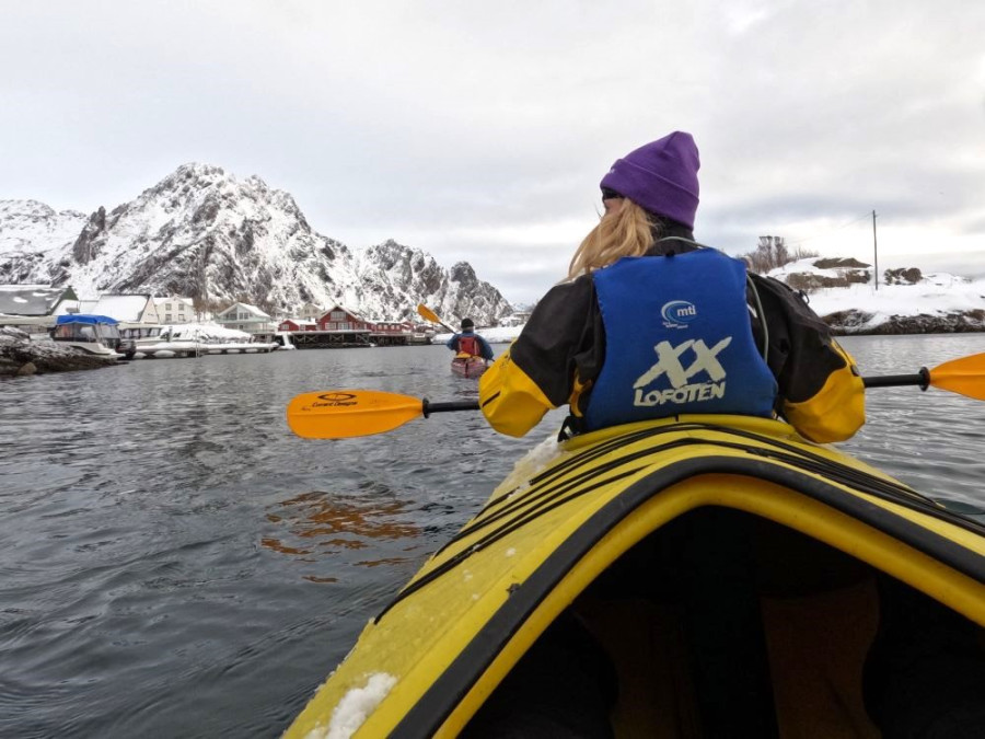 Zeekajakken bij de Lofoten