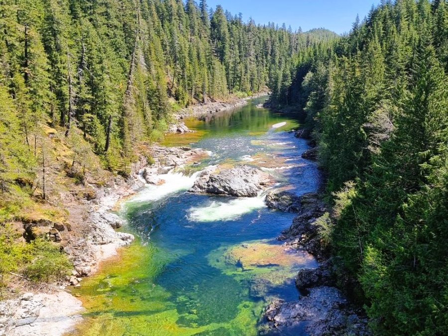 Rivier in Woss
