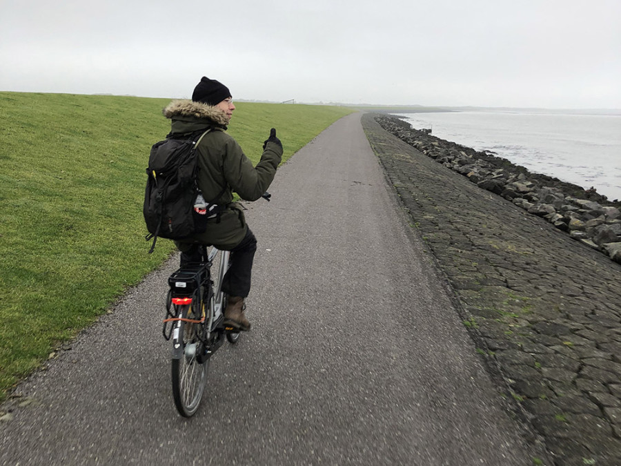 Waddendijk fietsen