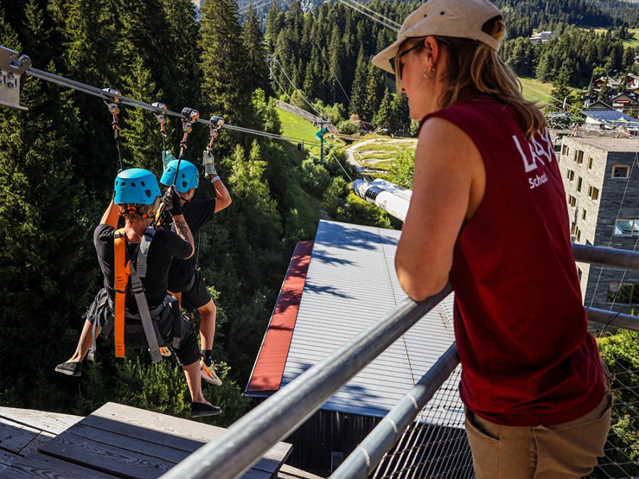 Ziplinen Laax Ziplinen Laax